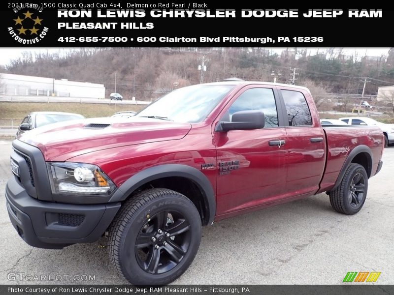 Delmonico Red Pearl / Black 2021 Ram 1500 Classic Quad Cab 4x4
