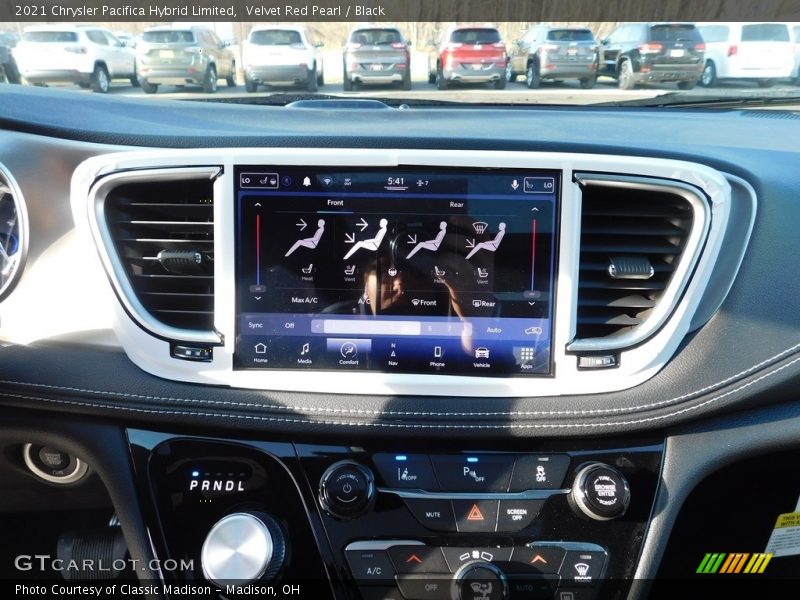 Velvet Red Pearl / Black 2021 Chrysler Pacifica Hybrid Limited