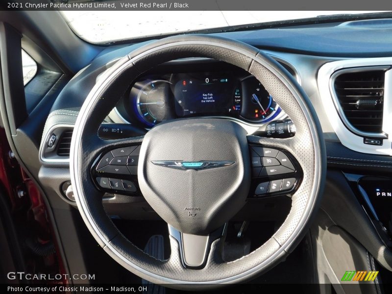 Velvet Red Pearl / Black 2021 Chrysler Pacifica Hybrid Limited