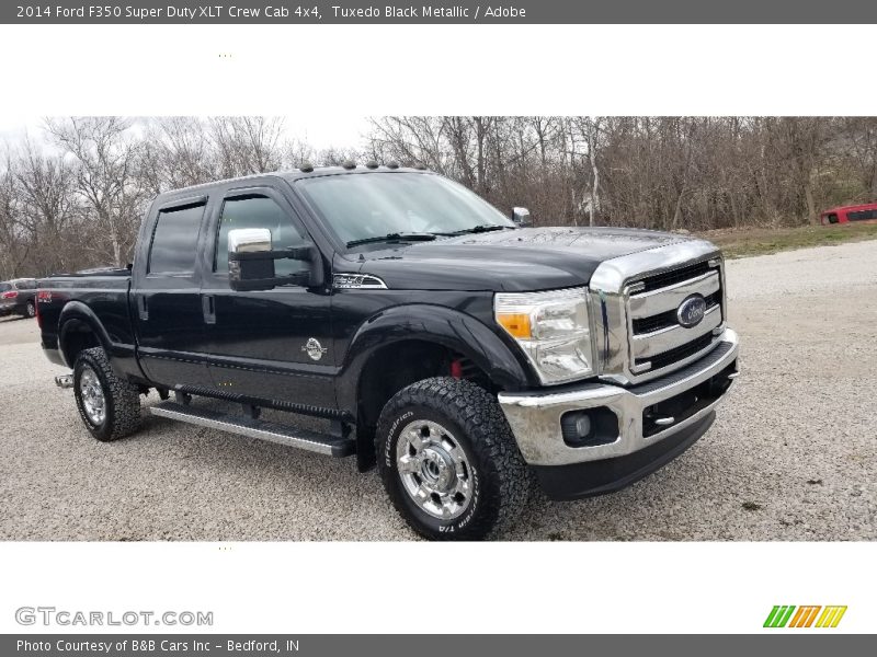 Tuxedo Black Metallic / Adobe 2014 Ford F350 Super Duty XLT Crew Cab 4x4