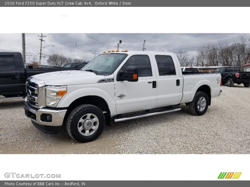 Oxford White / Steel 2016 Ford F250 Super Duty XLT Crew Cab 4x4