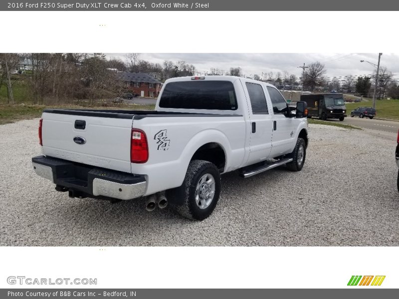 Oxford White / Steel 2016 Ford F250 Super Duty XLT Crew Cab 4x4