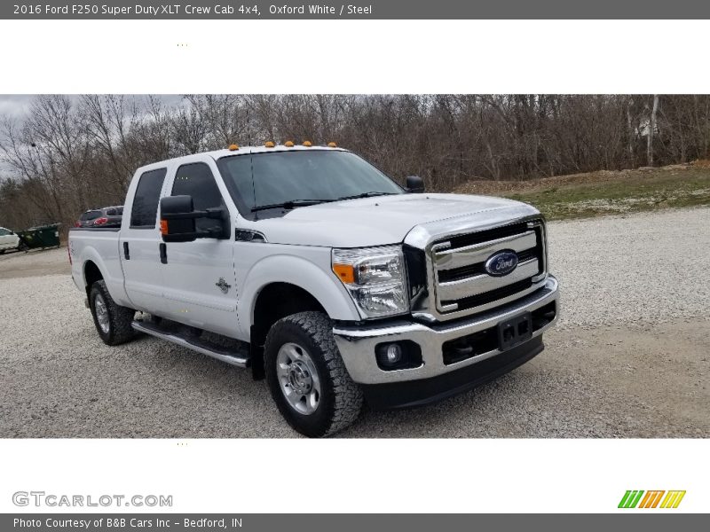 Oxford White / Steel 2016 Ford F250 Super Duty XLT Crew Cab 4x4