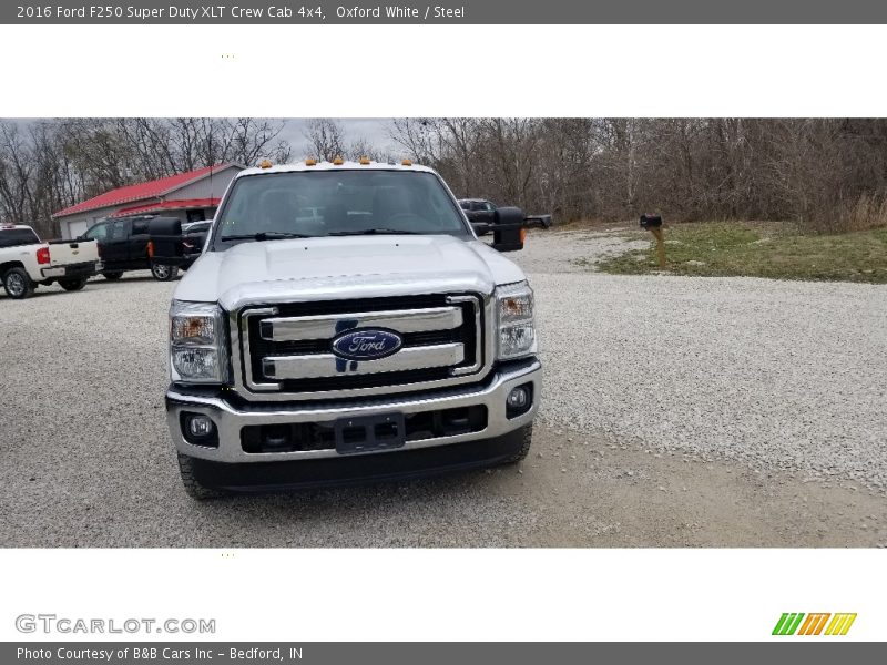 Oxford White / Steel 2016 Ford F250 Super Duty XLT Crew Cab 4x4