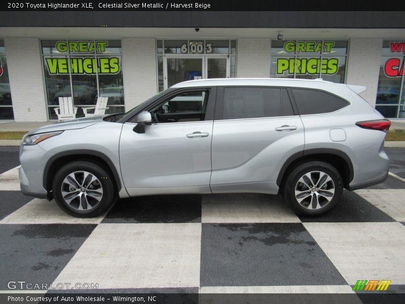 Celestial Silver Metallic / Harvest Beige 2020 Toyota Highlander XLE