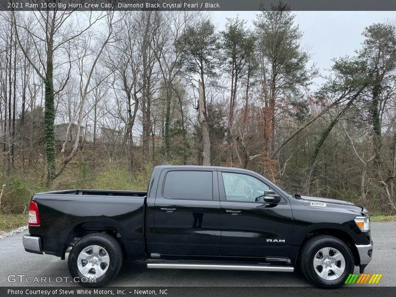 Diamond Black Crystal Pearl / Black 2021 Ram 1500 Big Horn Crew Cab