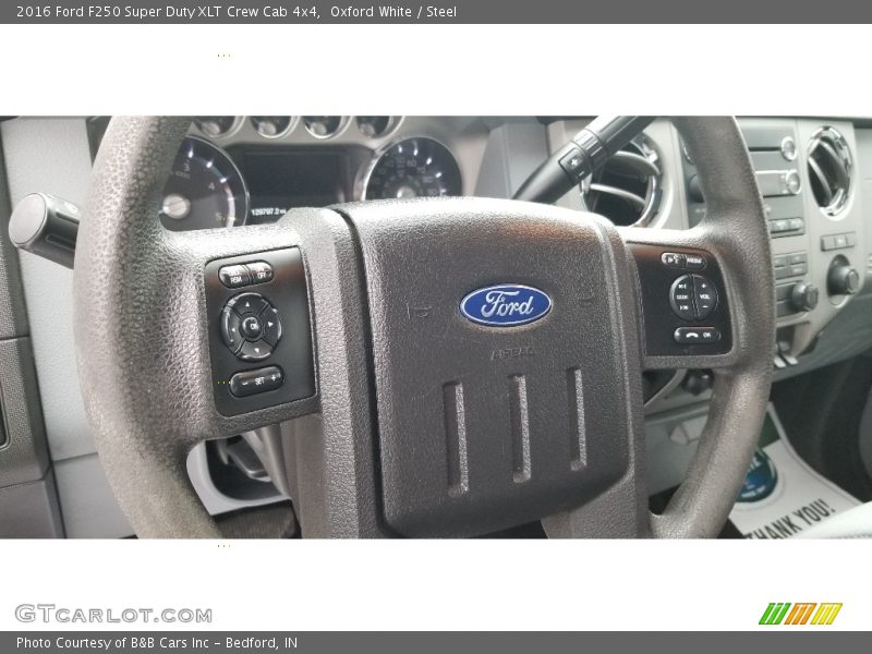 Oxford White / Steel 2016 Ford F250 Super Duty XLT Crew Cab 4x4