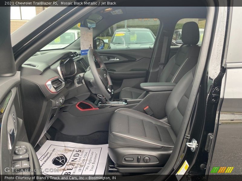 Front Seat of 2021 TrailBlazer RS