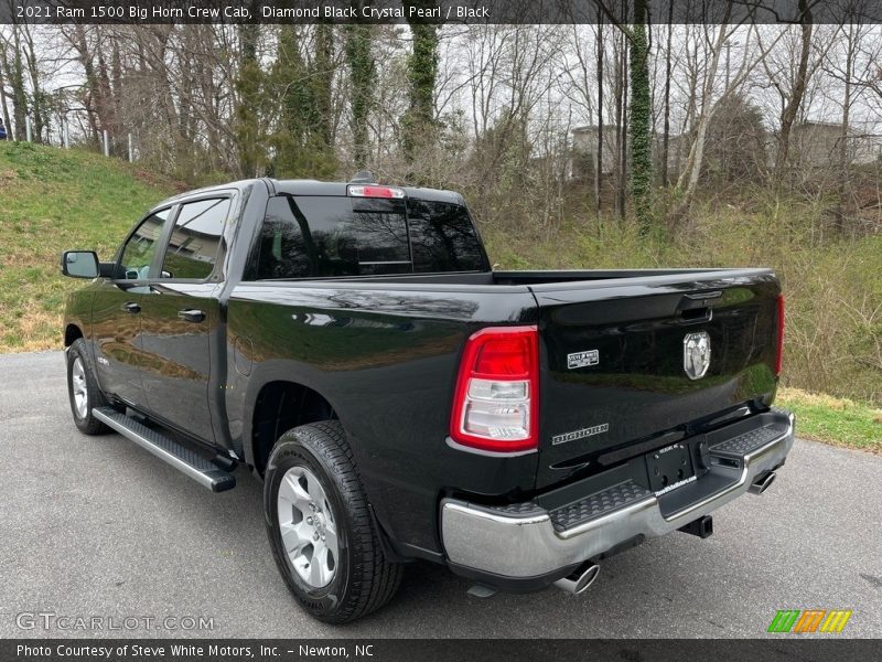 Diamond Black Crystal Pearl / Black 2021 Ram 1500 Big Horn Crew Cab