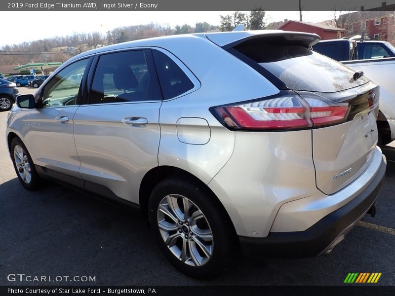 Ingot Silver / Ebony 2019 Ford Edge Titanium AWD