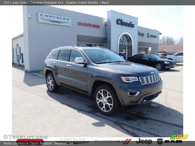 Granite Crystal Metallic / Black 2021 Jeep Grand Cherokee Overland 4x4