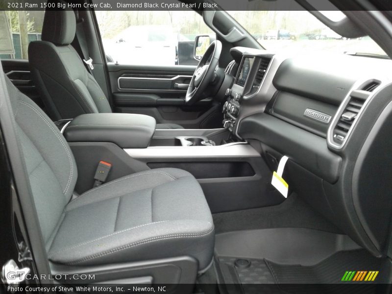 Diamond Black Crystal Pearl / Black 2021 Ram 1500 Big Horn Crew Cab