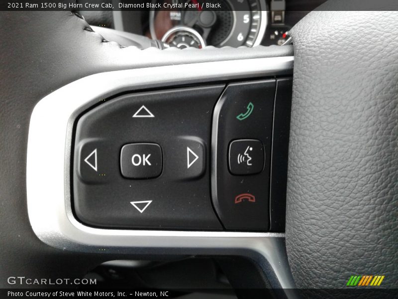 Diamond Black Crystal Pearl / Black 2021 Ram 1500 Big Horn Crew Cab