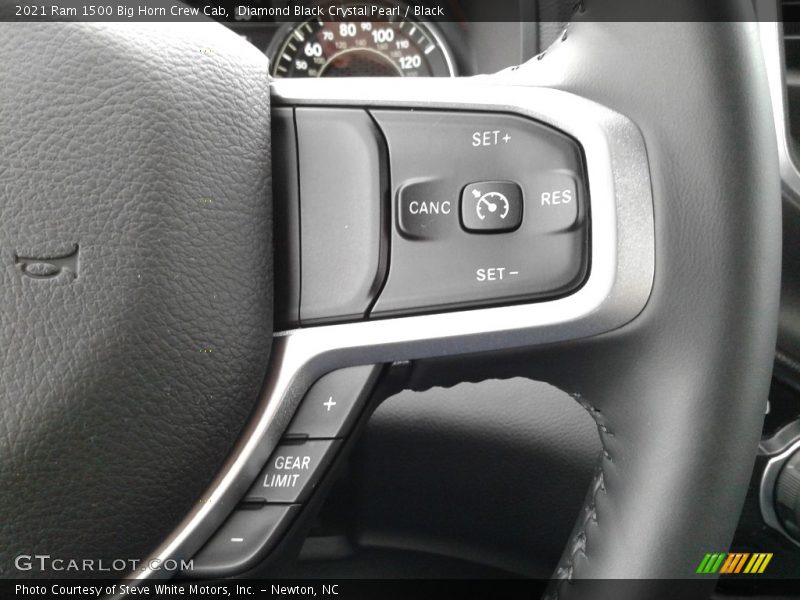 Diamond Black Crystal Pearl / Black 2021 Ram 1500 Big Horn Crew Cab