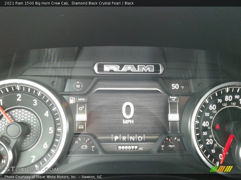 Diamond Black Crystal Pearl / Black 2021 Ram 1500 Big Horn Crew Cab