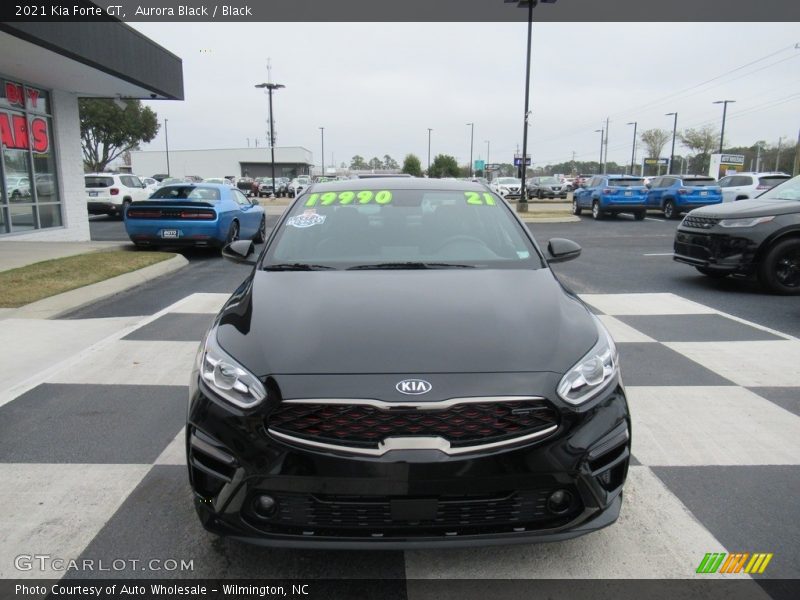 Aurora Black / Black 2021 Kia Forte GT