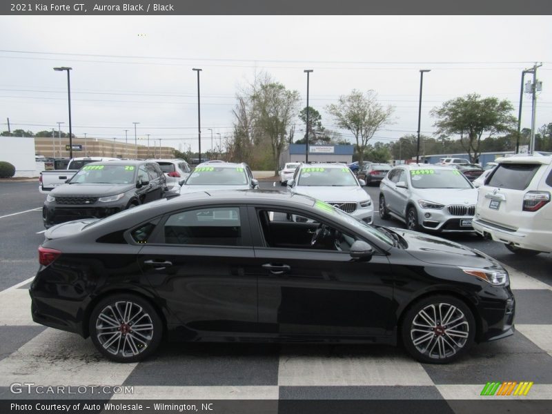 Aurora Black / Black 2021 Kia Forte GT