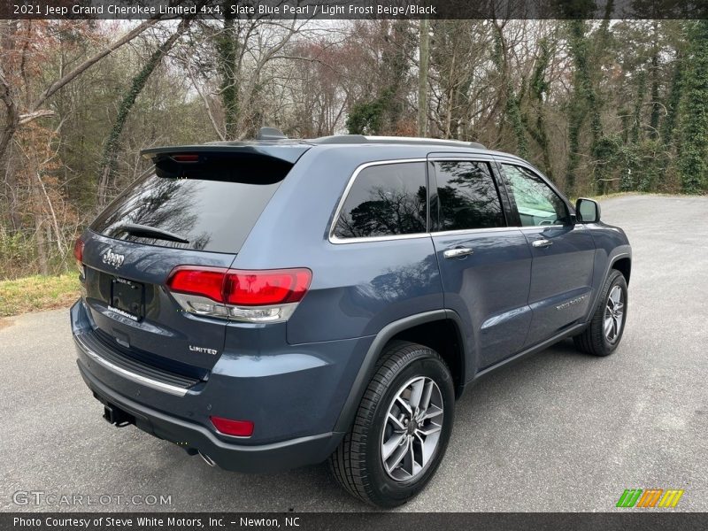 Slate Blue Pearl / Light Frost Beige/Black 2021 Jeep Grand Cherokee Limited 4x4