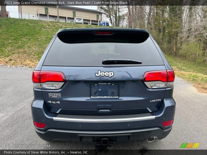 Slate Blue Pearl / Light Frost Beige/Black 2021 Jeep Grand Cherokee Limited 4x4