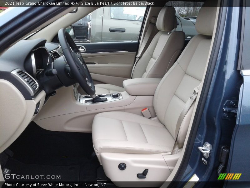 Slate Blue Pearl / Light Frost Beige/Black 2021 Jeep Grand Cherokee Limited 4x4