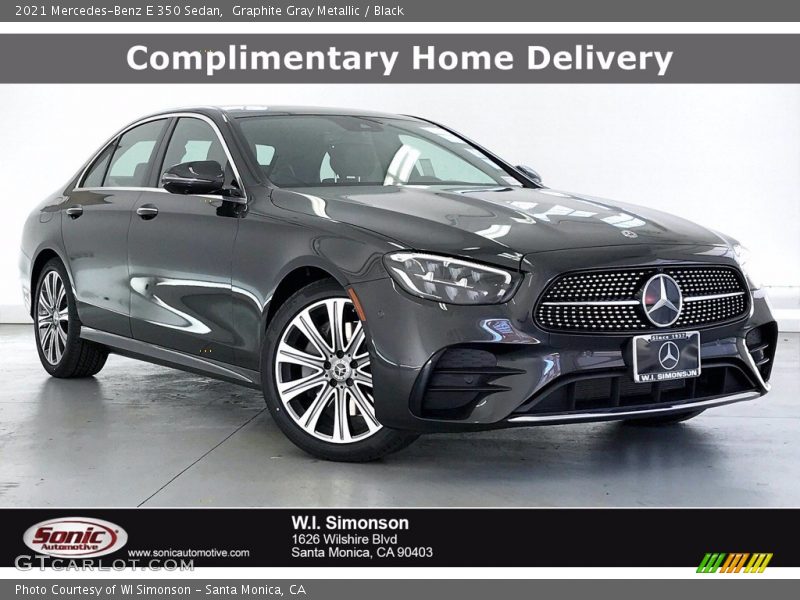 Graphite Gray Metallic / Black 2021 Mercedes-Benz E 350 Sedan