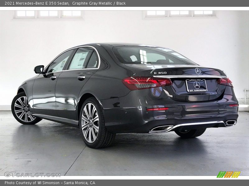 Graphite Gray Metallic / Black 2021 Mercedes-Benz E 350 Sedan