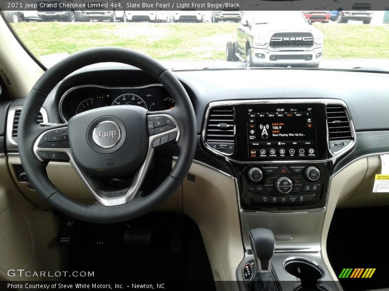 Slate Blue Pearl / Light Frost Beige/Black 2021 Jeep Grand Cherokee Limited 4x4