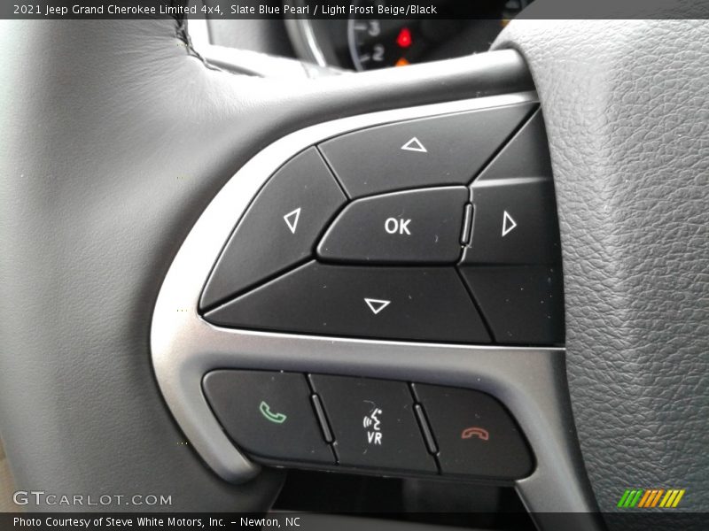 Slate Blue Pearl / Light Frost Beige/Black 2021 Jeep Grand Cherokee Limited 4x4