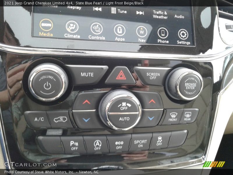 Slate Blue Pearl / Light Frost Beige/Black 2021 Jeep Grand Cherokee Limited 4x4