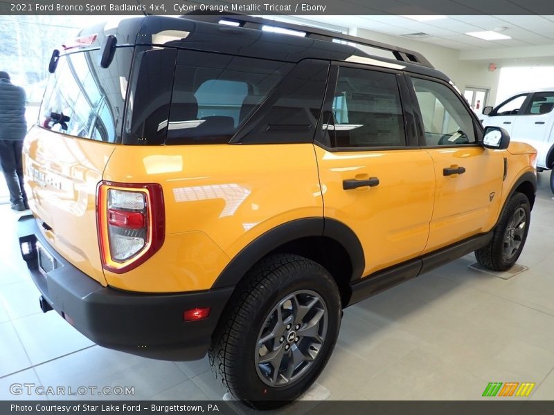 Cyber Orange Metallic Tricoat / Ebony 2021 Ford Bronco Sport Badlands 4x4
