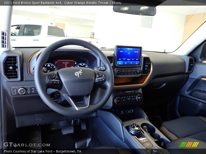 Dashboard of 2021 Bronco Sport Badlands 4x4