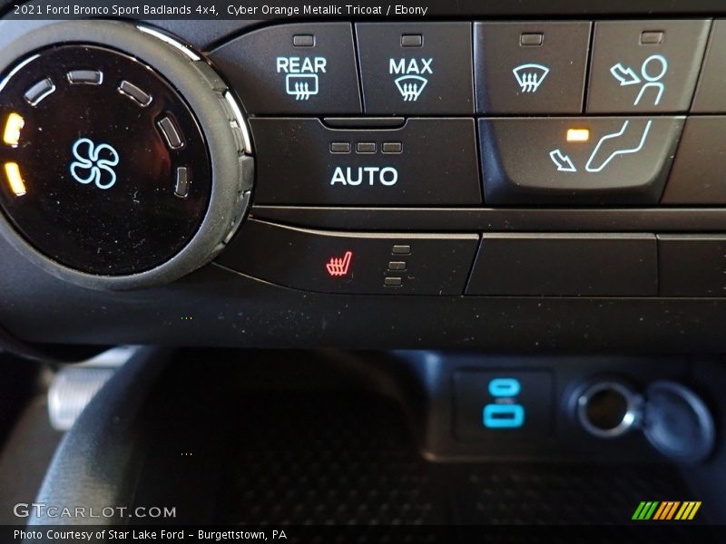 Controls of 2021 Bronco Sport Badlands 4x4