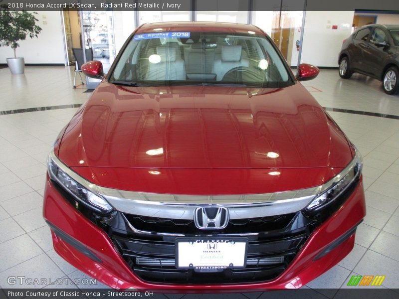 Radiant Red Metallic / Ivory 2018 Honda Accord LX Sedan