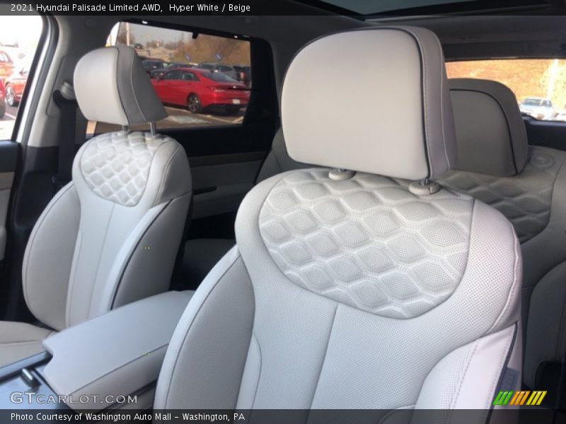Hyper White / Beige 2021 Hyundai Palisade Limited AWD