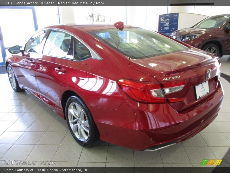 Radiant Red Metallic / Ivory 2018 Honda Accord LX Sedan
