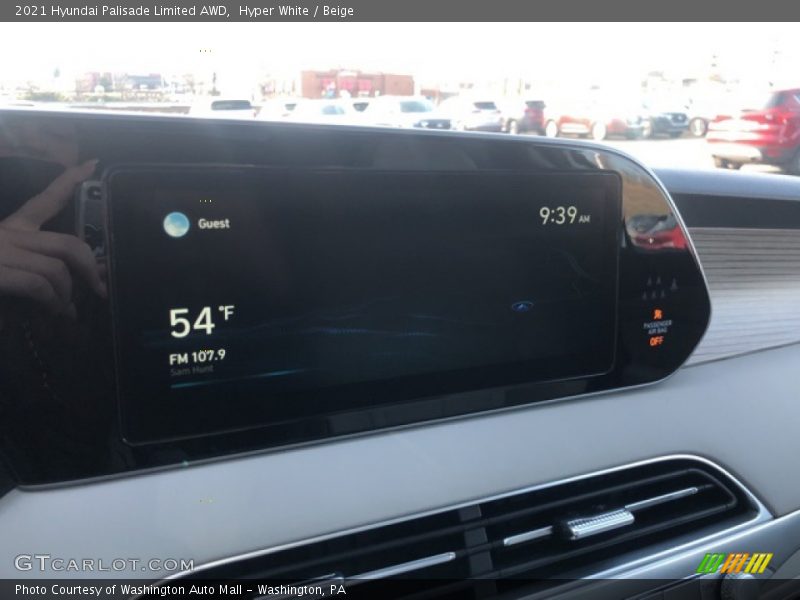 Hyper White / Beige 2021 Hyundai Palisade Limited AWD