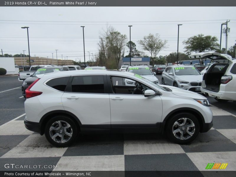 Platinum White Pearl / Ivory 2019 Honda CR-V EX-L