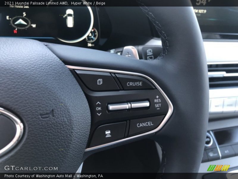 Hyper White / Beige 2021 Hyundai Palisade Limited AWD