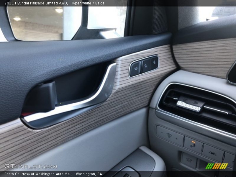 Hyper White / Beige 2021 Hyundai Palisade Limited AWD