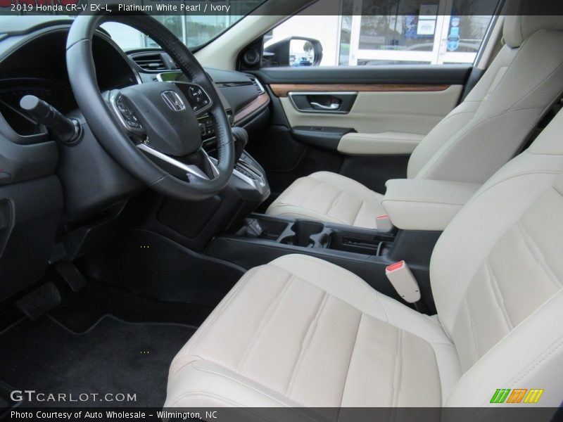 Platinum White Pearl / Ivory 2019 Honda CR-V EX-L