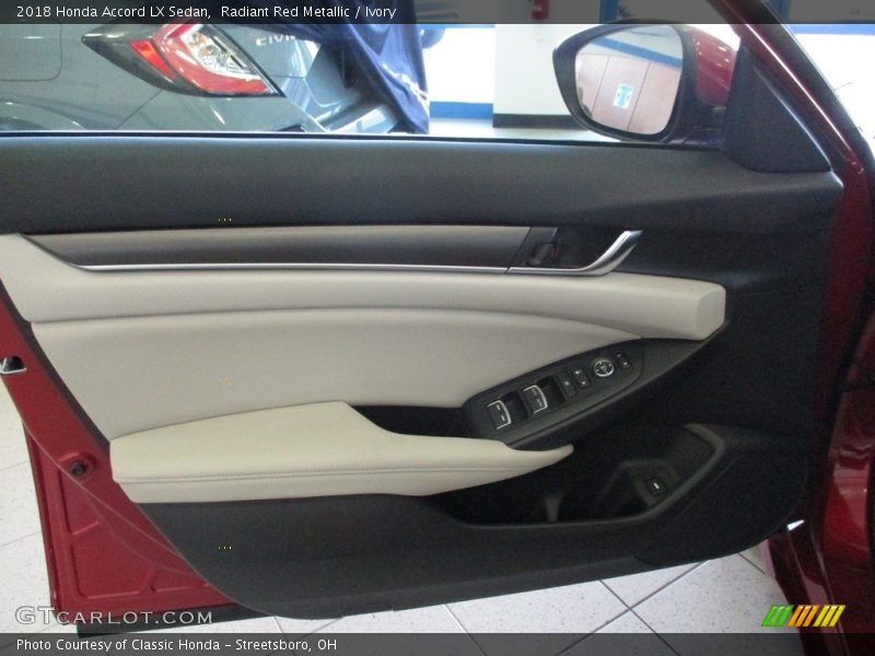 Radiant Red Metallic / Ivory 2018 Honda Accord LX Sedan
