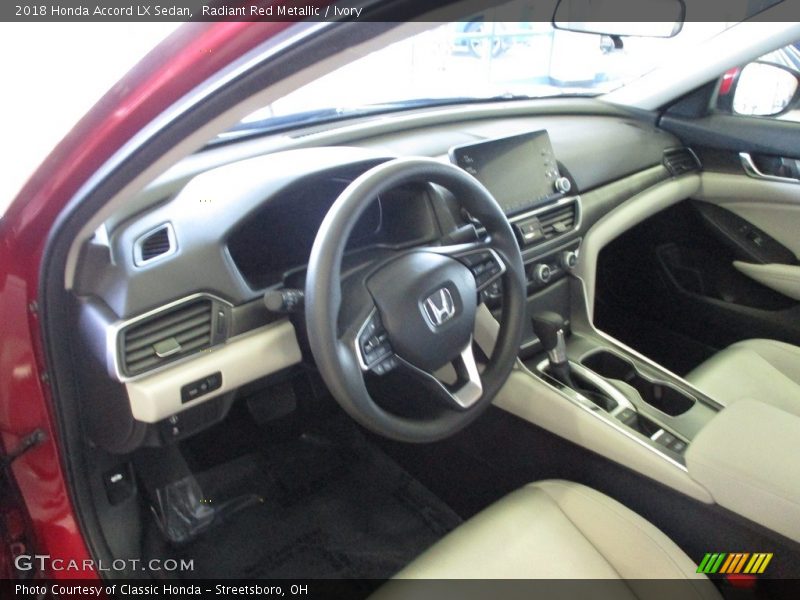 Radiant Red Metallic / Ivory 2018 Honda Accord LX Sedan