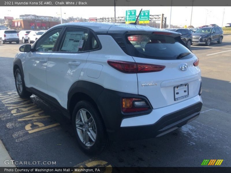 Chalk White / Black 2021 Hyundai Kona SE AWD