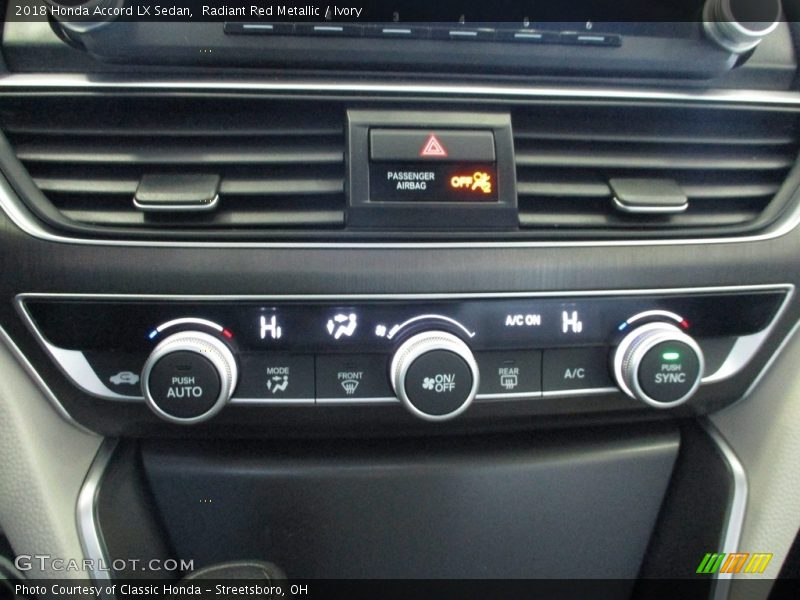 Radiant Red Metallic / Ivory 2018 Honda Accord LX Sedan