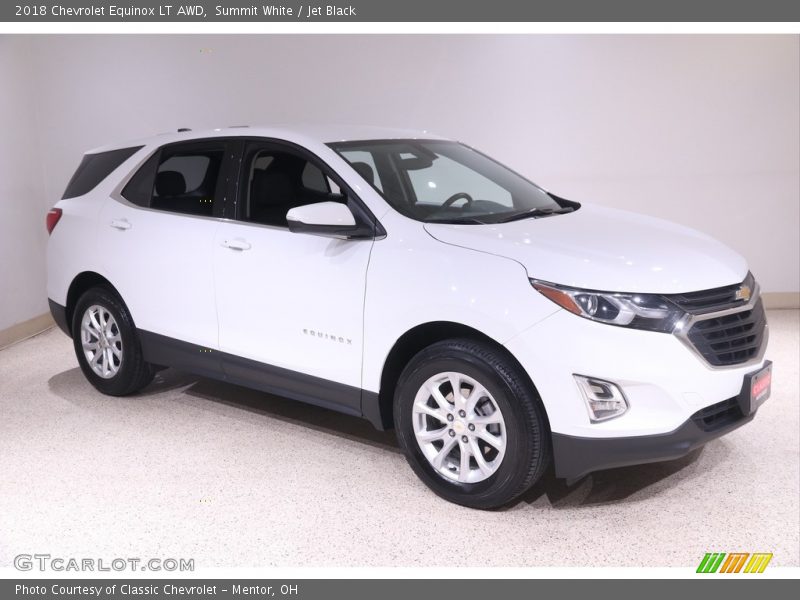 Summit White / Jet Black 2018 Chevrolet Equinox LT AWD