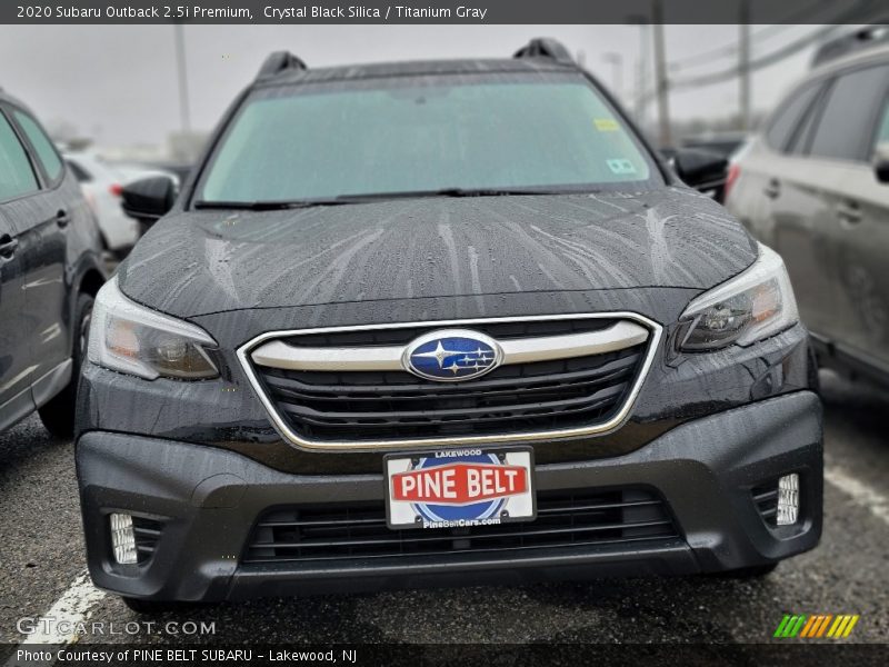 Crystal Black Silica / Titanium Gray 2020 Subaru Outback 2.5i Premium