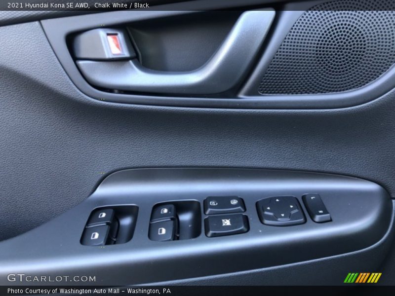 Chalk White / Black 2021 Hyundai Kona SE AWD