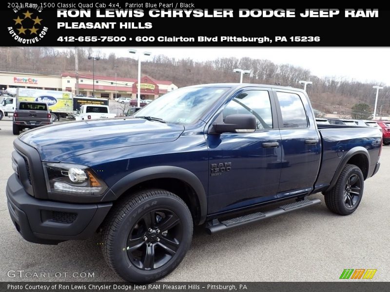 Patriot Blue Pearl / Black 2021 Ram 1500 Classic Quad Cab 4x4