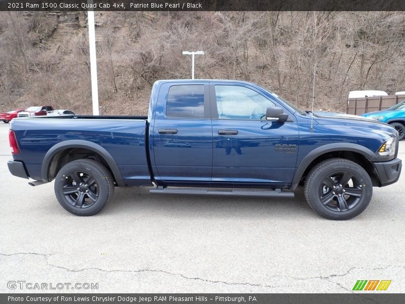 Patriot Blue Pearl / Black 2021 Ram 1500 Classic Quad Cab 4x4