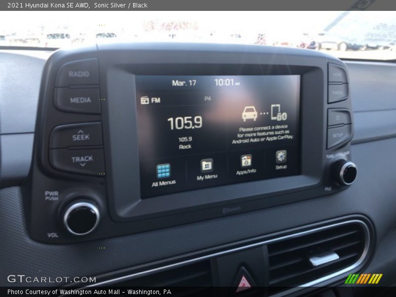 Sonic Silver / Black 2021 Hyundai Kona SE AWD